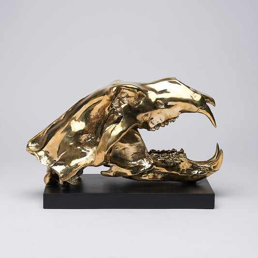 Bronzen Ijsbeerschedel